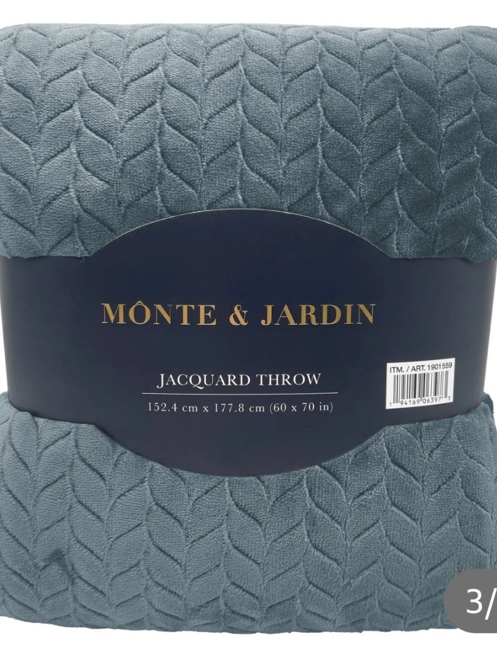 (6) Monte &Jardin Jacquard Throw